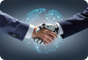 Freepik  Two Robotic Hands Shaking Hands Over A Futuristic   60149 1 300x205